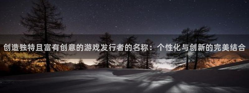 新宝GG平台登录入口官网：创造独特且富有创意的游戏发行者的名称：个性化与创新的完美结合