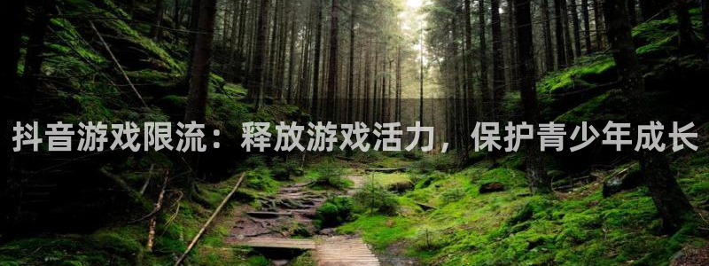 新宝GG官网登录注册账号密码：抖音游戏限流：释放游戏活力，保护青少年成长